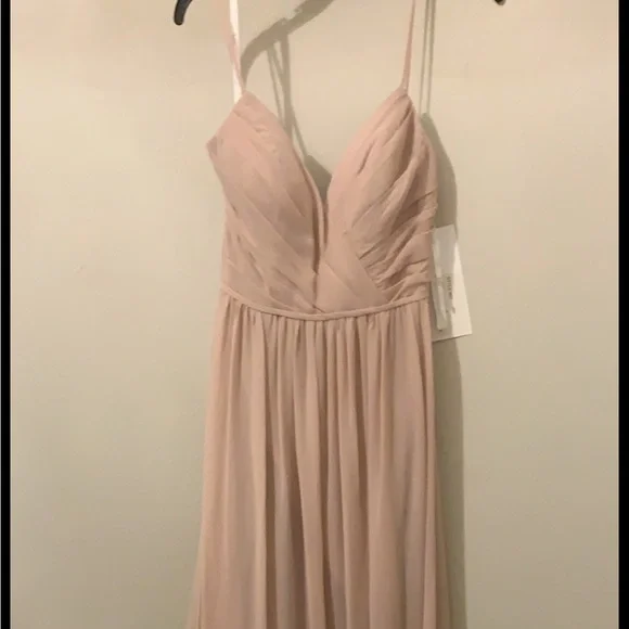Hayley Paige Occasions | Dresses | Hayley Paige Bridesmaid Dress Dusty Rose  Size 8 | Poshmark